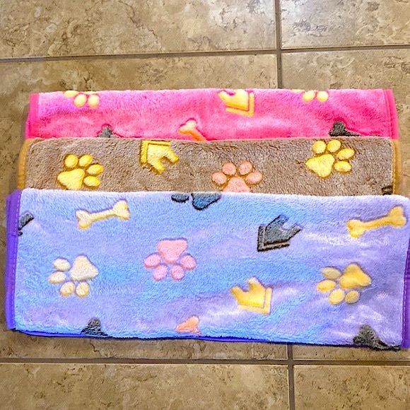 Fleece Dog blankets pack of 3